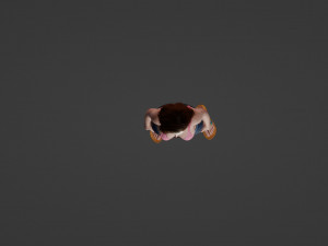 Realistic model in a swimsuit 3D Model