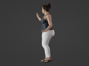 Friendly woman 3D Model