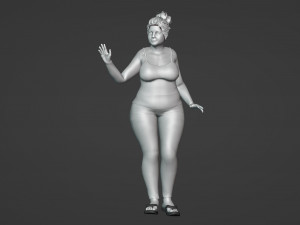 Friendly woman 3D Model