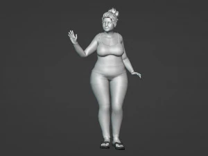 Friendly woman 3D Model