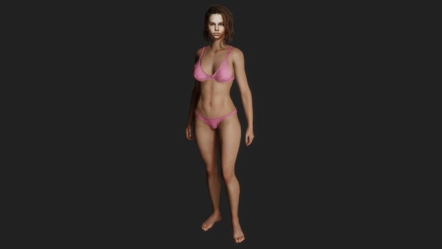 Stunningly beautiful woman 3D Model .c4d .max .obj .3ds .fbx .stl .blend 