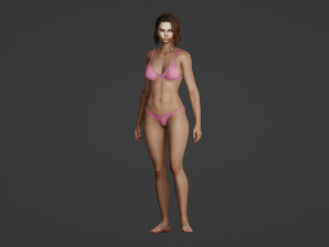 Stunningly beautiful woman 3D Model