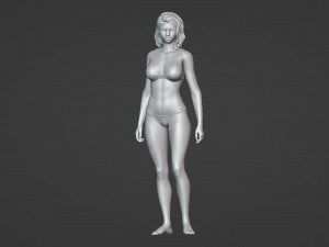 Stunningly beautiful woman 3D Model