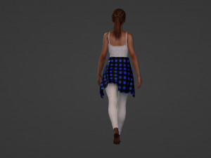 Businesswoman in white 3D Model