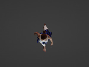 Businesswoman in white 3D Model