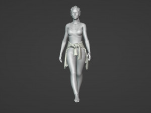 Businesswoman in white 3D Model