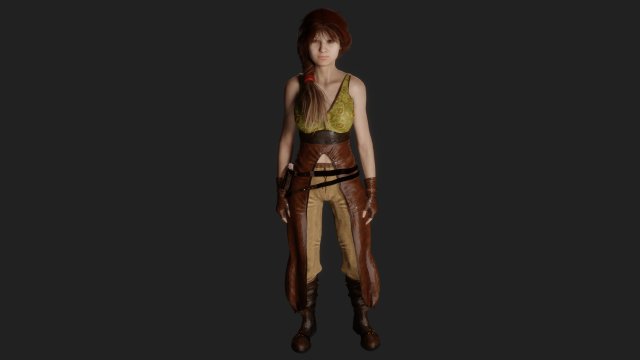 Average medieval woman 3D Модель .c4d .max .obj .3ds .fbx .stl .blend 
