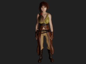 Average medieval woman 3Dモデル