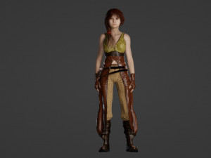 Average medieval woman 3D Модель