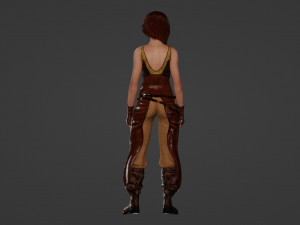 Average medieval woman 3D Модель
