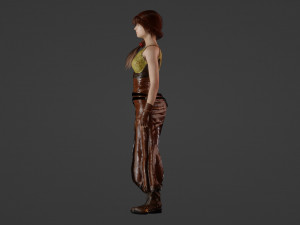 Average medieval woman 3D Модель