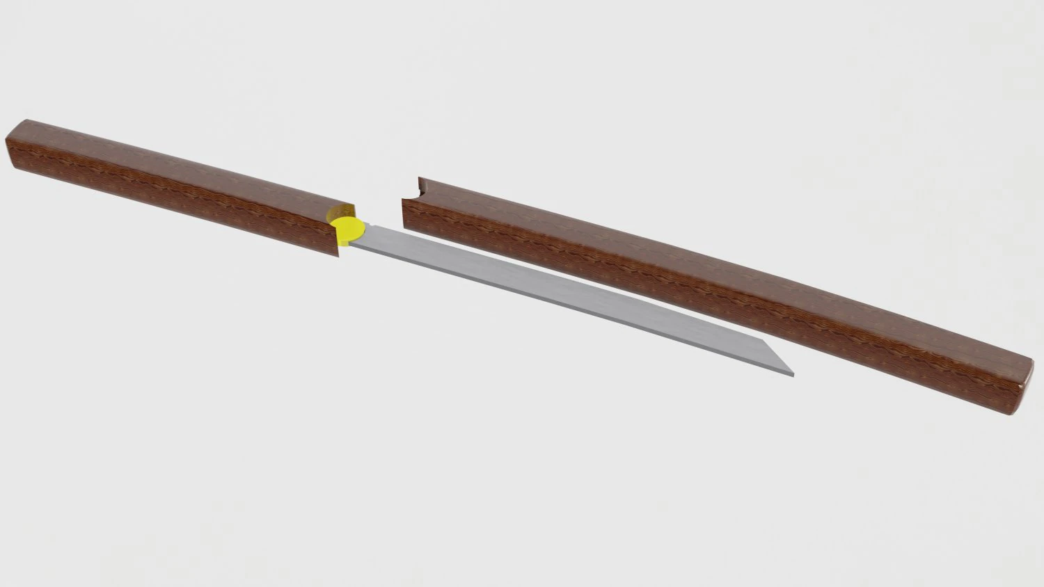 Ninja short sword 3D Model .c4d .max .obj .3ds .fbx .stl .blend 