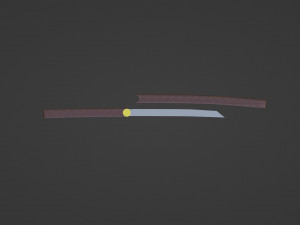 Ninja short sword 3D Model