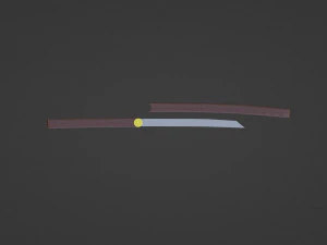 Ninja short sword 3D Model