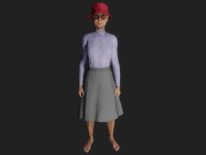 Mature pretty woman 3D Model