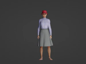 Mature pretty woman 3D Model