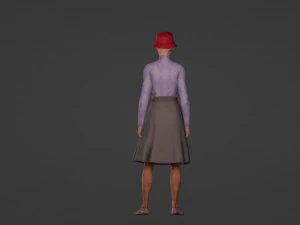 Mature pretty woman 3D Model