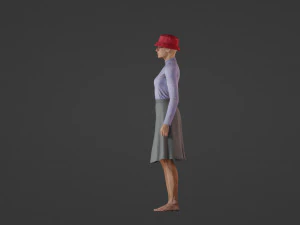 Mature pretty woman 3D Model
