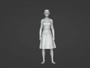 Mature pretty woman 3D Model