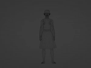 Mature pretty woman 3D Model