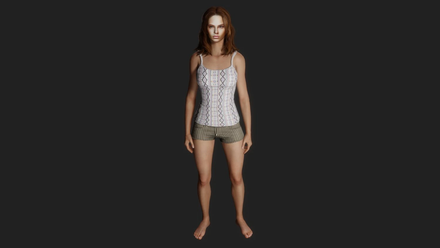 Young beautiful model 3D Model .c4d .max .obj .3ds .fbx .stl .blend