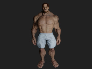 Huge strong man Modelo 3D
