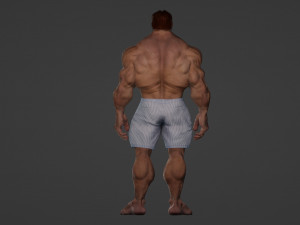 Huge strong man Model 3D