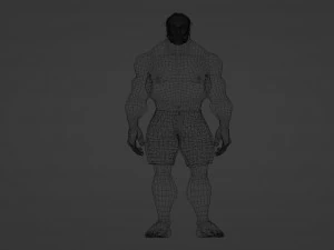 Huge strong man 3D Model