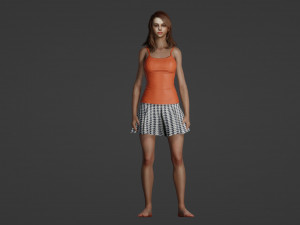 Amazing grown up girl 3D मॉडल