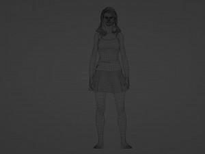 Amazing grown up girl 3D मॉडल