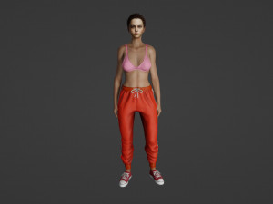 Contemplative Realism of a Confident Woman 3Dモデル
