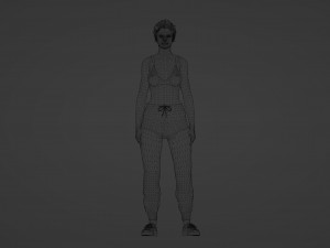 Contemplative Realism of a Confident Woman 3Dモデル