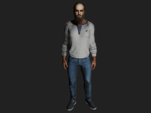Realistic of a Mature Hardworking Man 3Dモデル