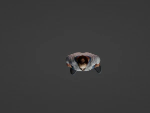 Realistic of a Mature Hardworking Man 3D Model
