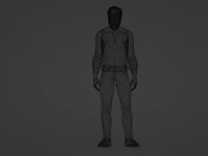 Realistic of a Mature Hardworking Man 3D Model