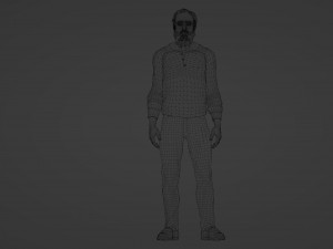 Realistic of a Mature Hardworking Man Model 3D