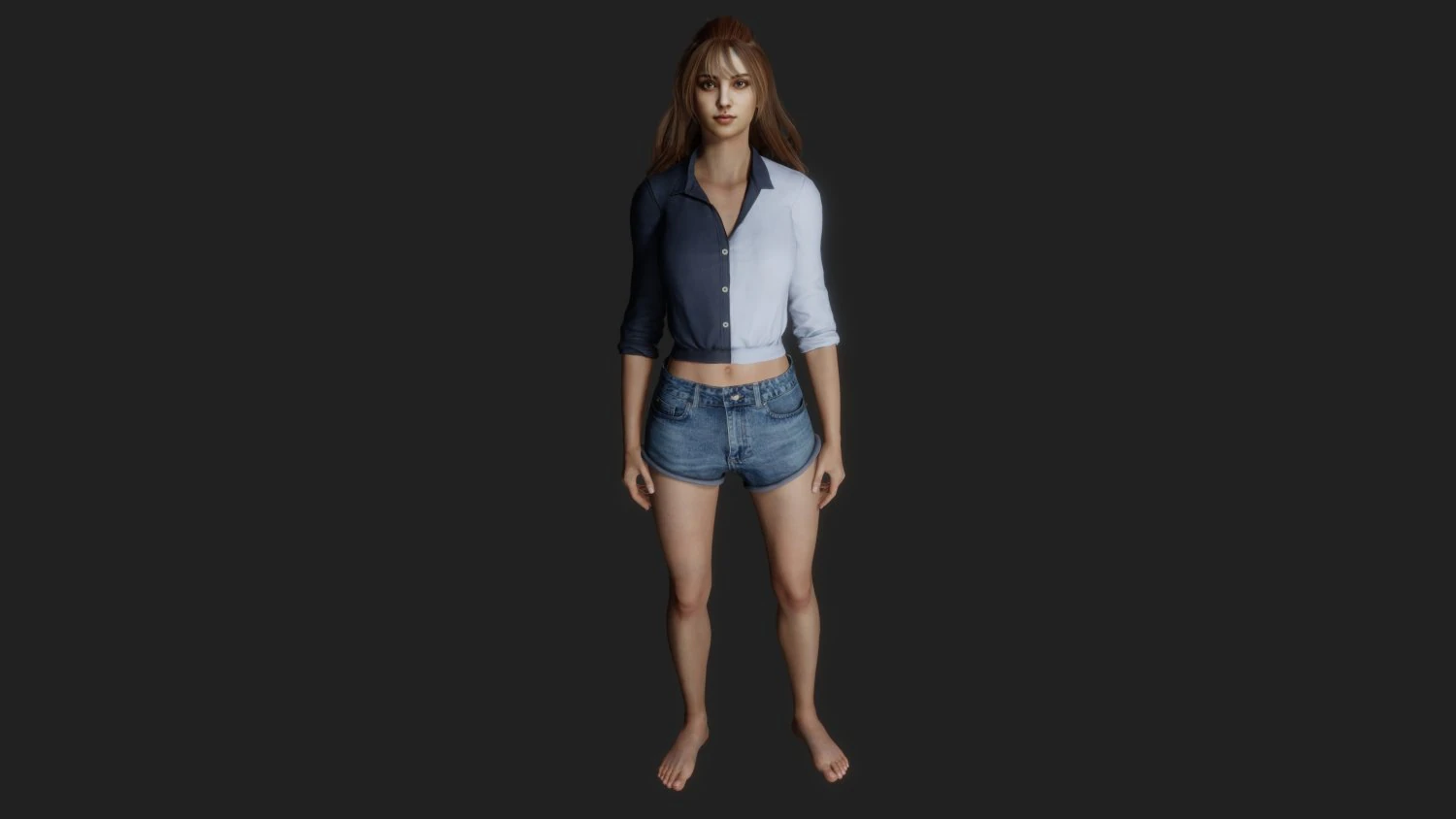 Realistic of a Sweet 25 Year Old Woman 3D Model .c4d .max .obj .3ds .fbx .stl .blend 