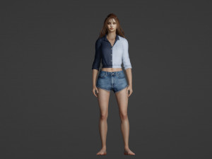 Realistic of a Sweet 25 Year Old Woman 3D Model