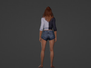 Realistic of a Sweet 25 Year Old Woman 3D Model