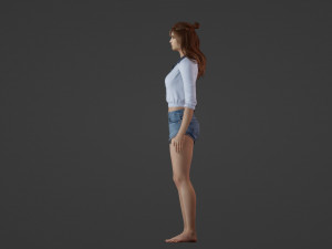 Realistic of a Sweet 25 Year Old Woman 3D Model