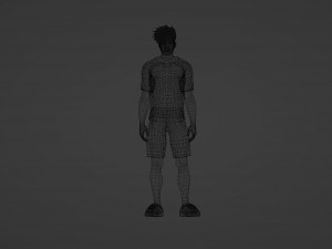 Realistic African Football Athlete Modèle 3D