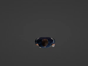 Realistic of a 35-Year-Old Man in Blue Sweater 3D Model