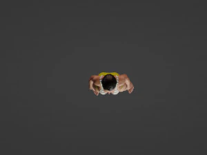 Realistic of a Vibrant 70-Year-Old Woman in a Swimsuit 3D Model