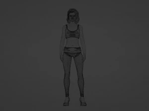 Oriental Beauty 3D Model