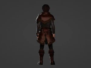 Medieval Archer Realistic 3D Character Model 3D Model