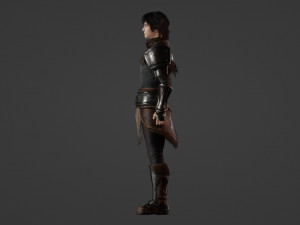 Medieval Archer Realistic 3D Character Model Model 3D
