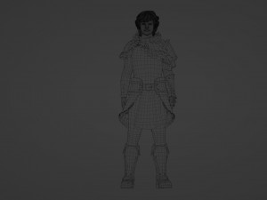 Medieval Archer Realistic 3D Character Model Model 3D
