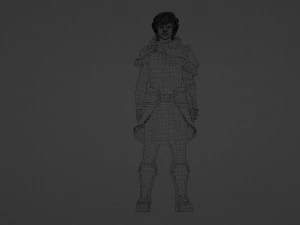 Medieval Archer Realistic 3D Character Model 3D Model