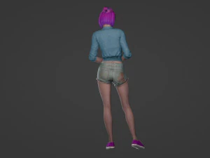 जीवंत पोशाक में 23 वर्षीय चीनी लड़की का अलौकिक सौंदर्य यथार्थवादी 3D मॉडल