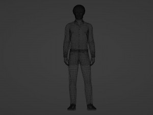 Realistic Handsome Man in Casual Attire 3Dモデル